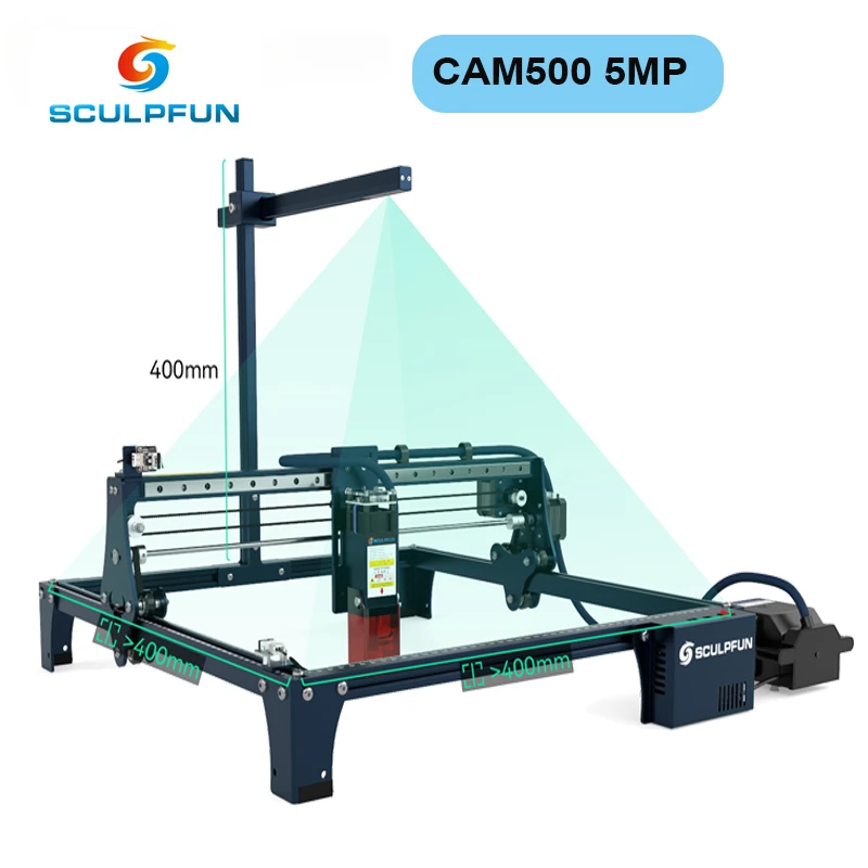 Industrial Laser Engraver - SCULPFUN CAM500 Câmera Lightburn para Posicionamento