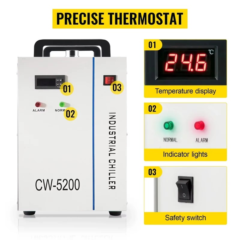 【Industrial】Resfriador de água - Laser Industrial Chiller avaliação e preço