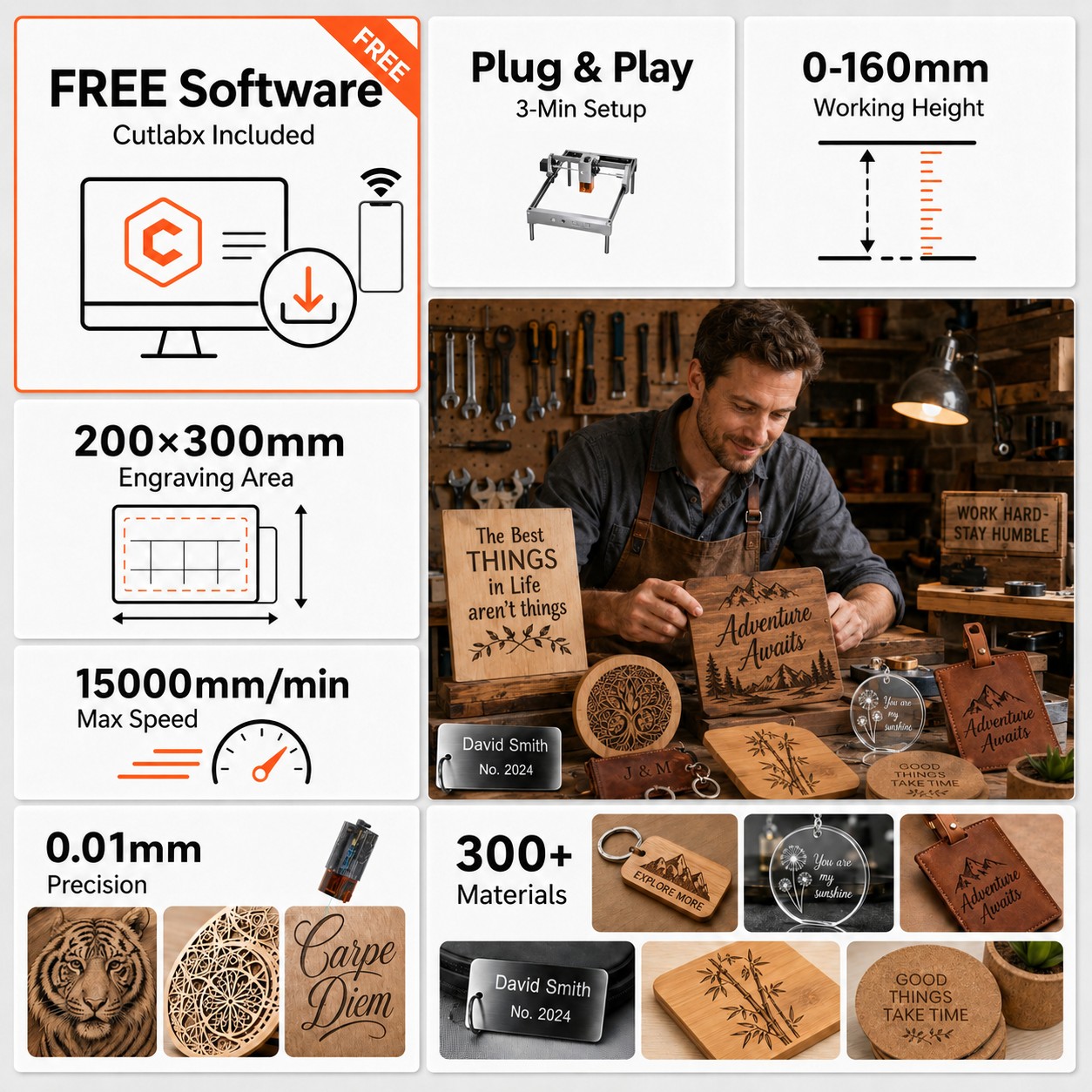 Máquina de Gravação Laser K15P - Industrial Laser Engraver avaliação e preço