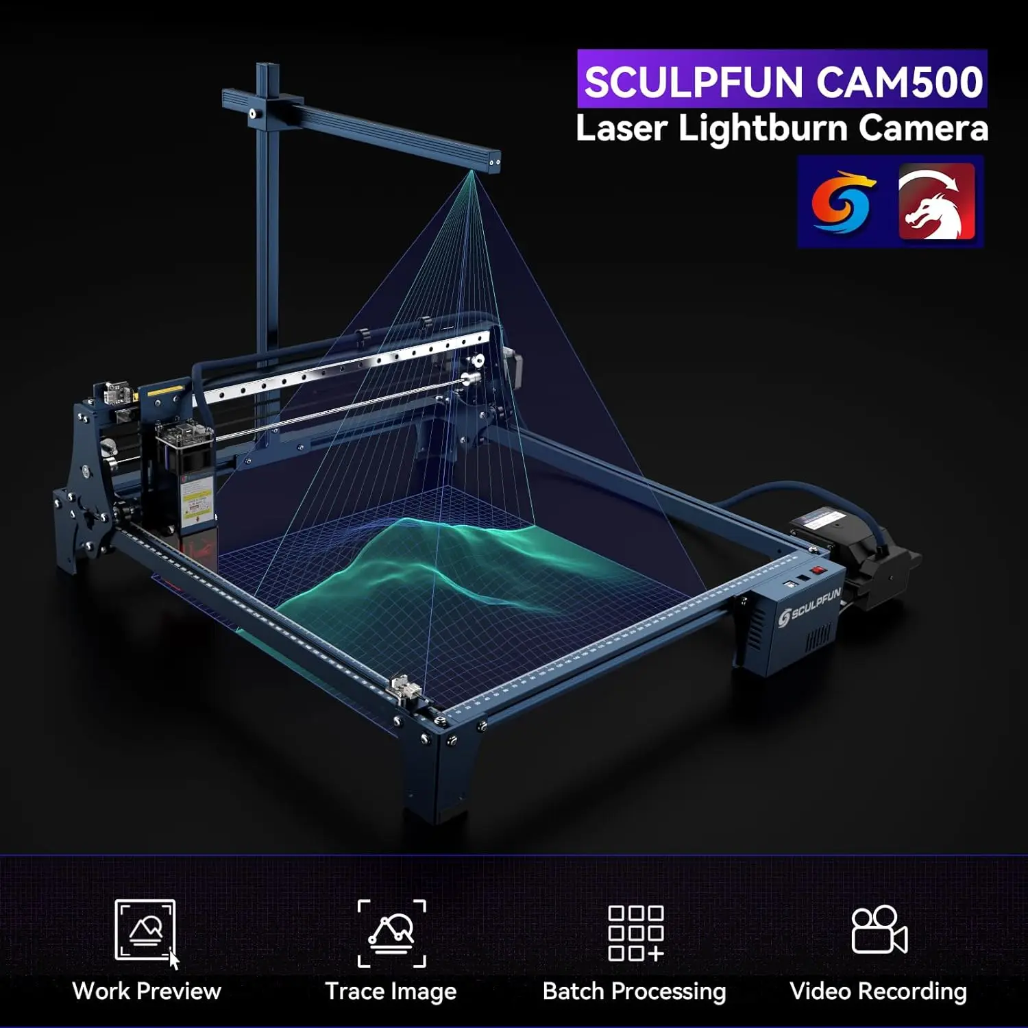 SCULPFUN CAM500 Câmera Lightbu - Industrial Laser Engraver avaliação e preço